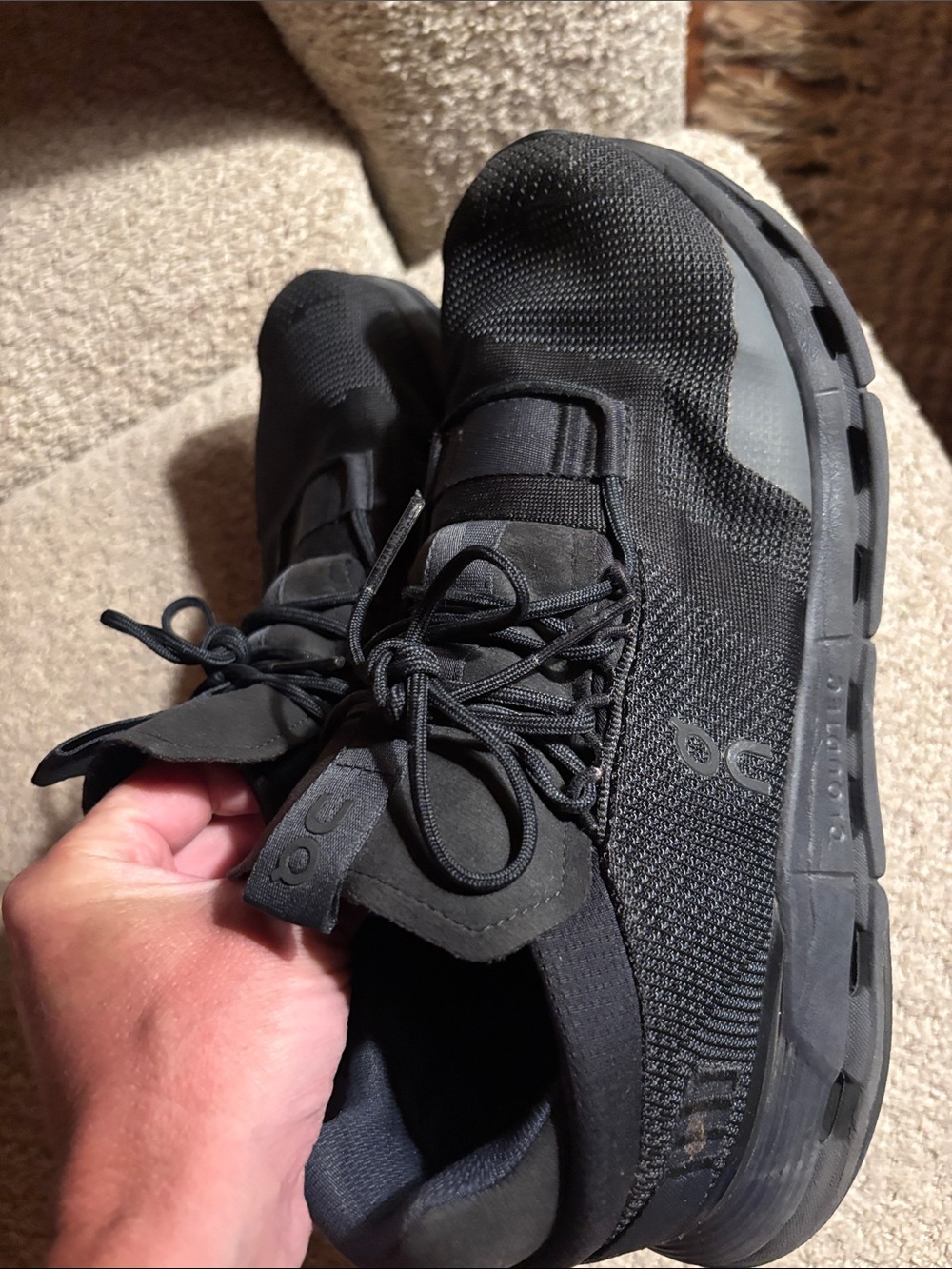On Running Black Men's Cloudnova Sneakers - Picture 3 of 15